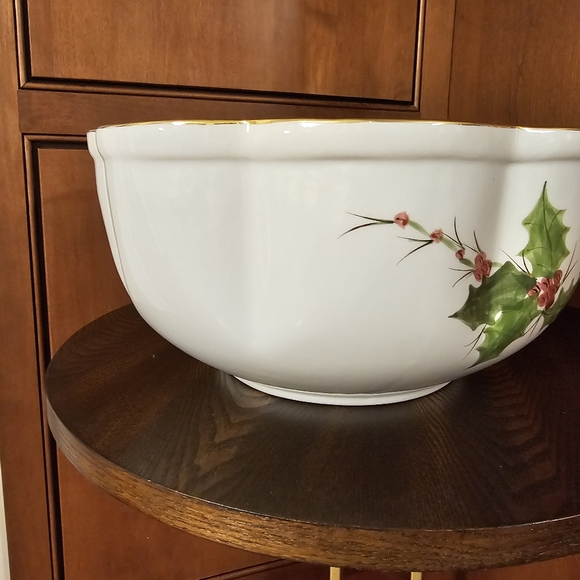 Beautiful N.S. Gustin Punch Bowl (Laurie Gates)- Rare Find - Picture 5 of 6